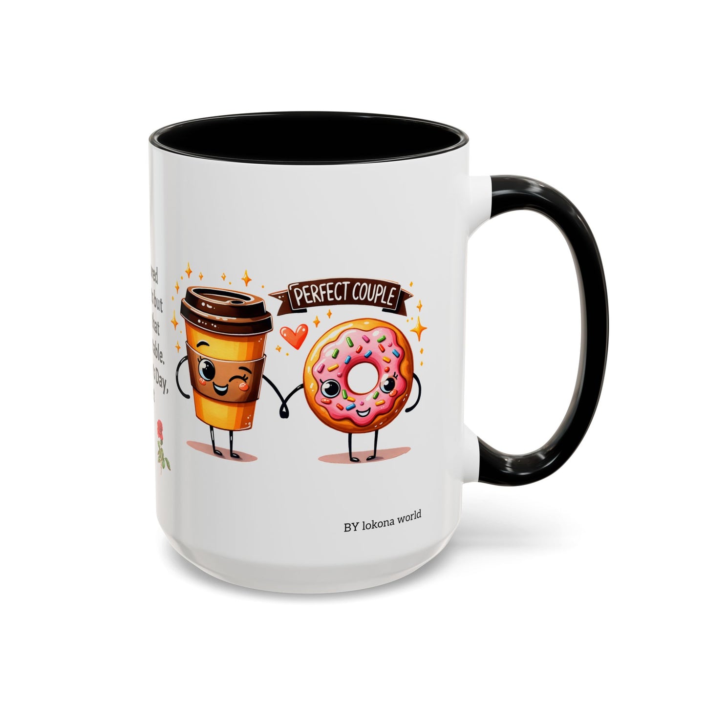 Couples’ Coffee Mug – Valentine’s Day Accent Design 11oz, 15oz