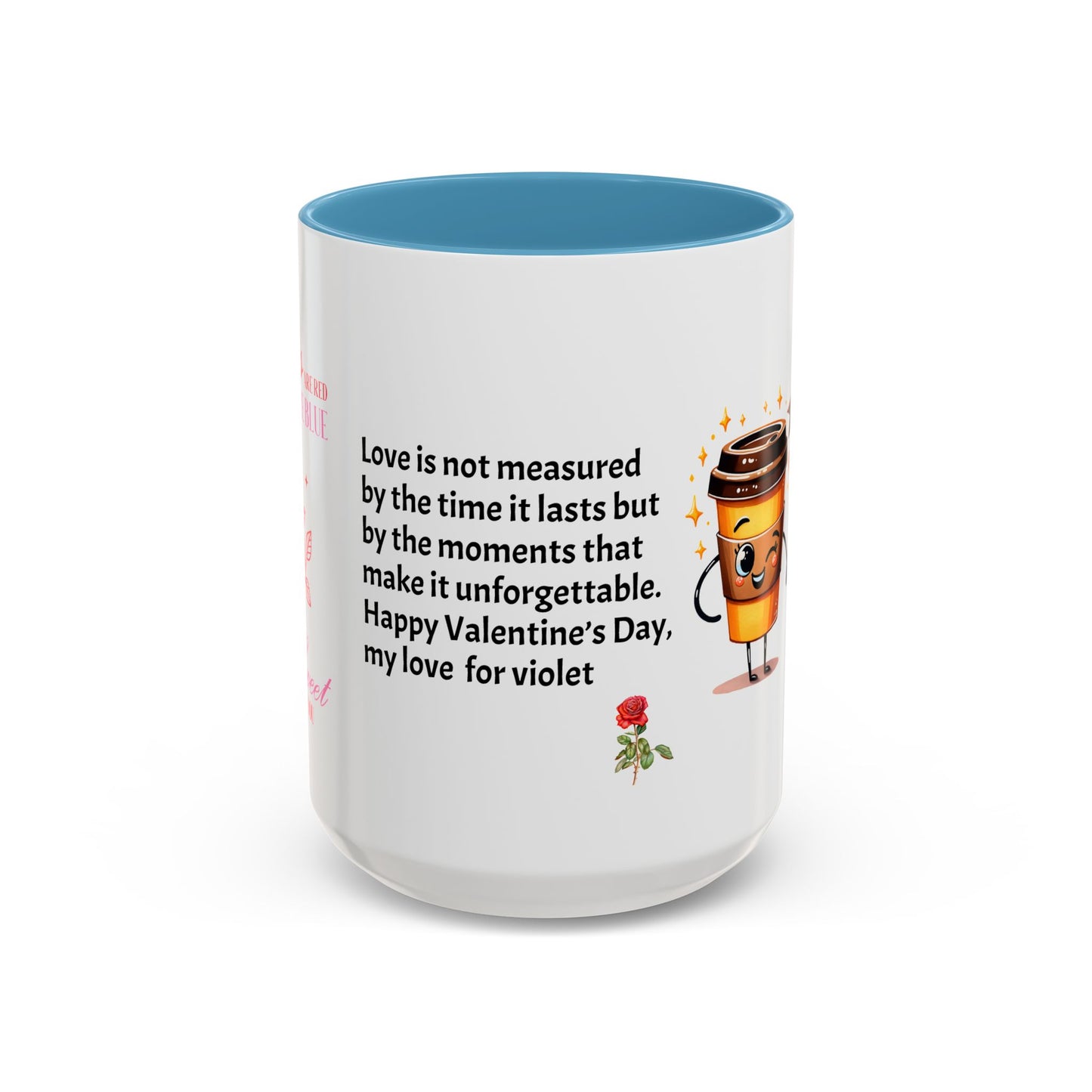 Couples’ Coffee Mug – Valentine’s Day Accent Design 11oz, 15oz