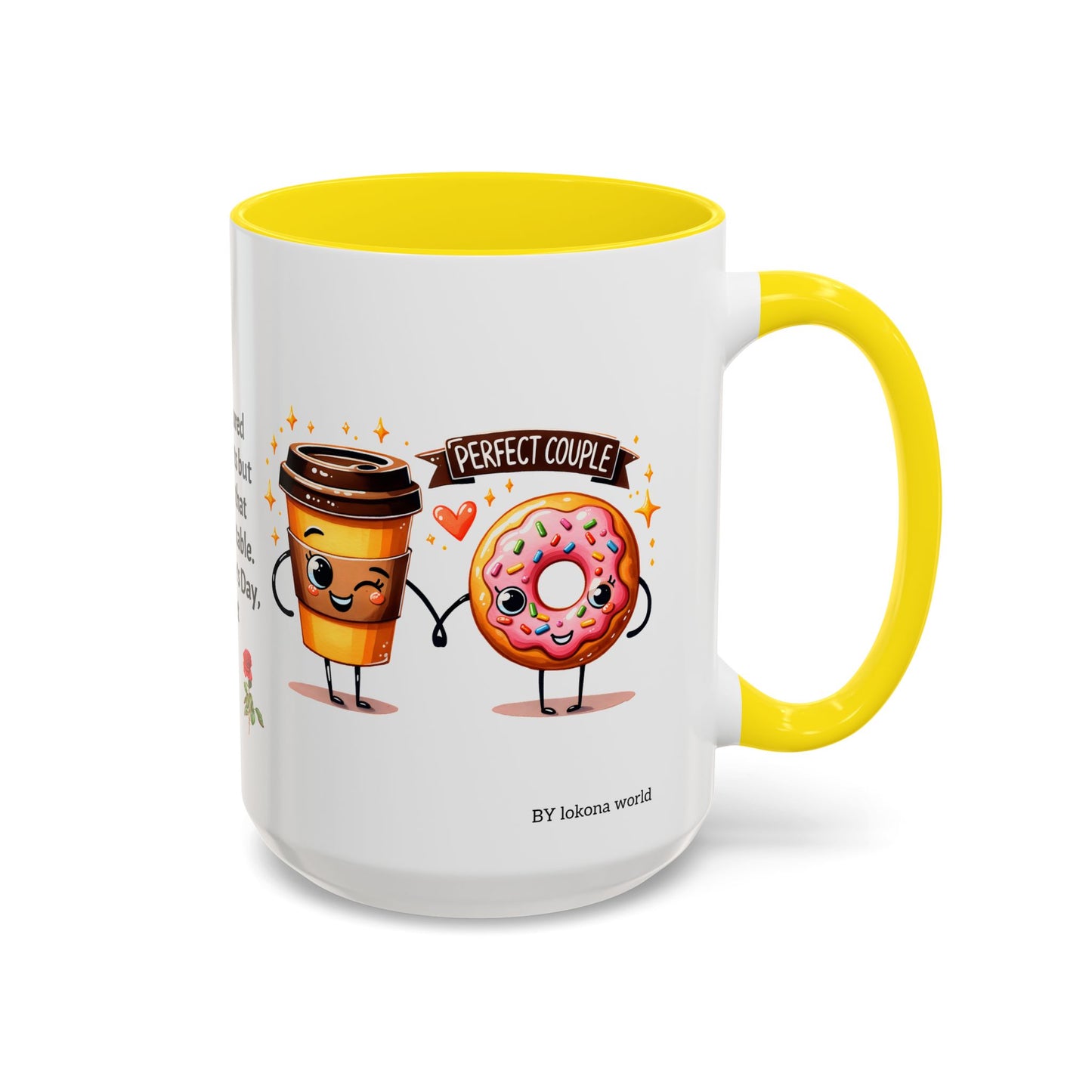 Couples’ Coffee Mug – Valentine’s Day Accent Design 11oz, 15oz