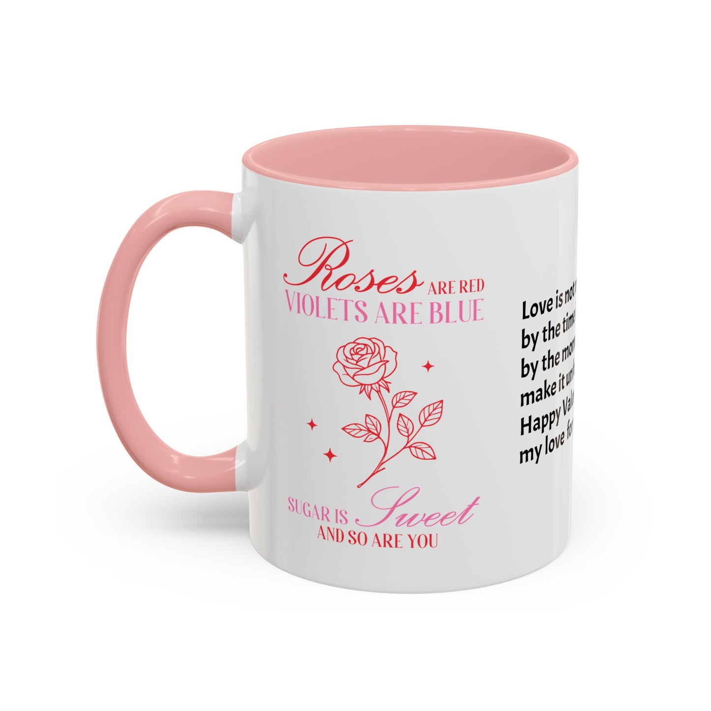 Couples’ Coffee Mug – Valentine’s Day Accent Design 11oz, 15oz