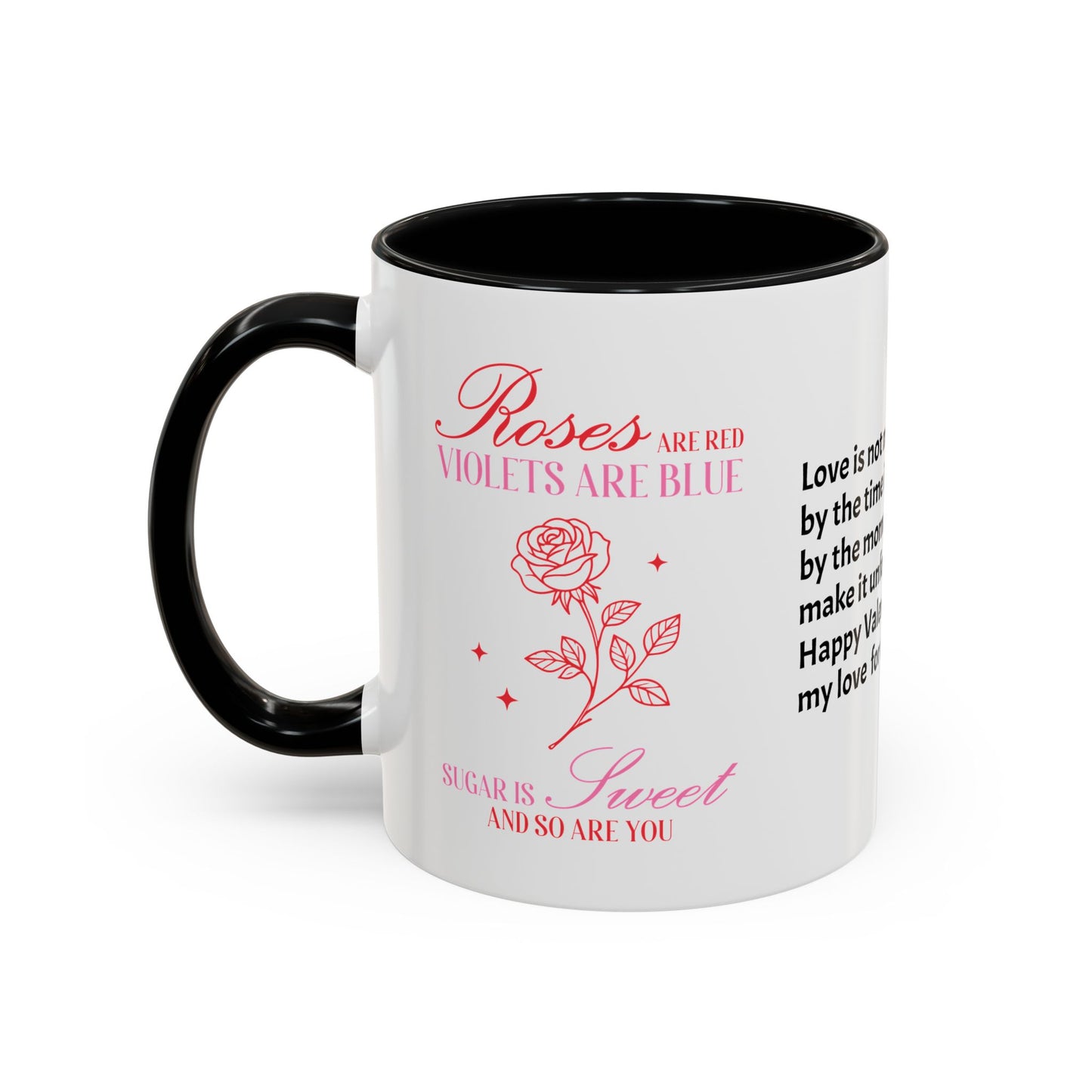 Couples’ Coffee Mug – Valentine’s Day Accent Design 11oz, 15oz