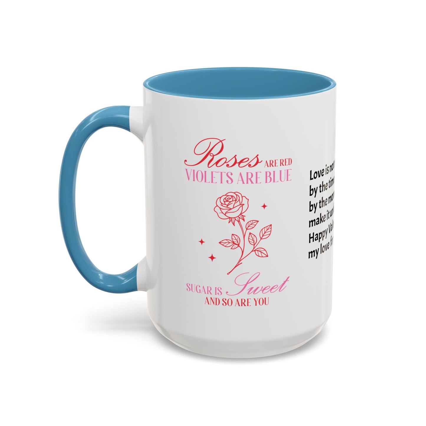 Couples’ Coffee Mug – Valentine’s Day Accent Design 11oz, 15oz