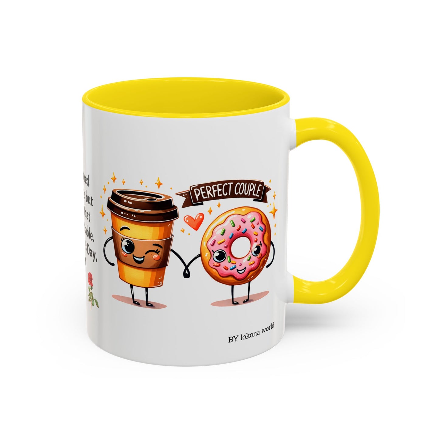 Couples’ Coffee Mug – Valentine’s Day Accent Design 11oz, 15oz