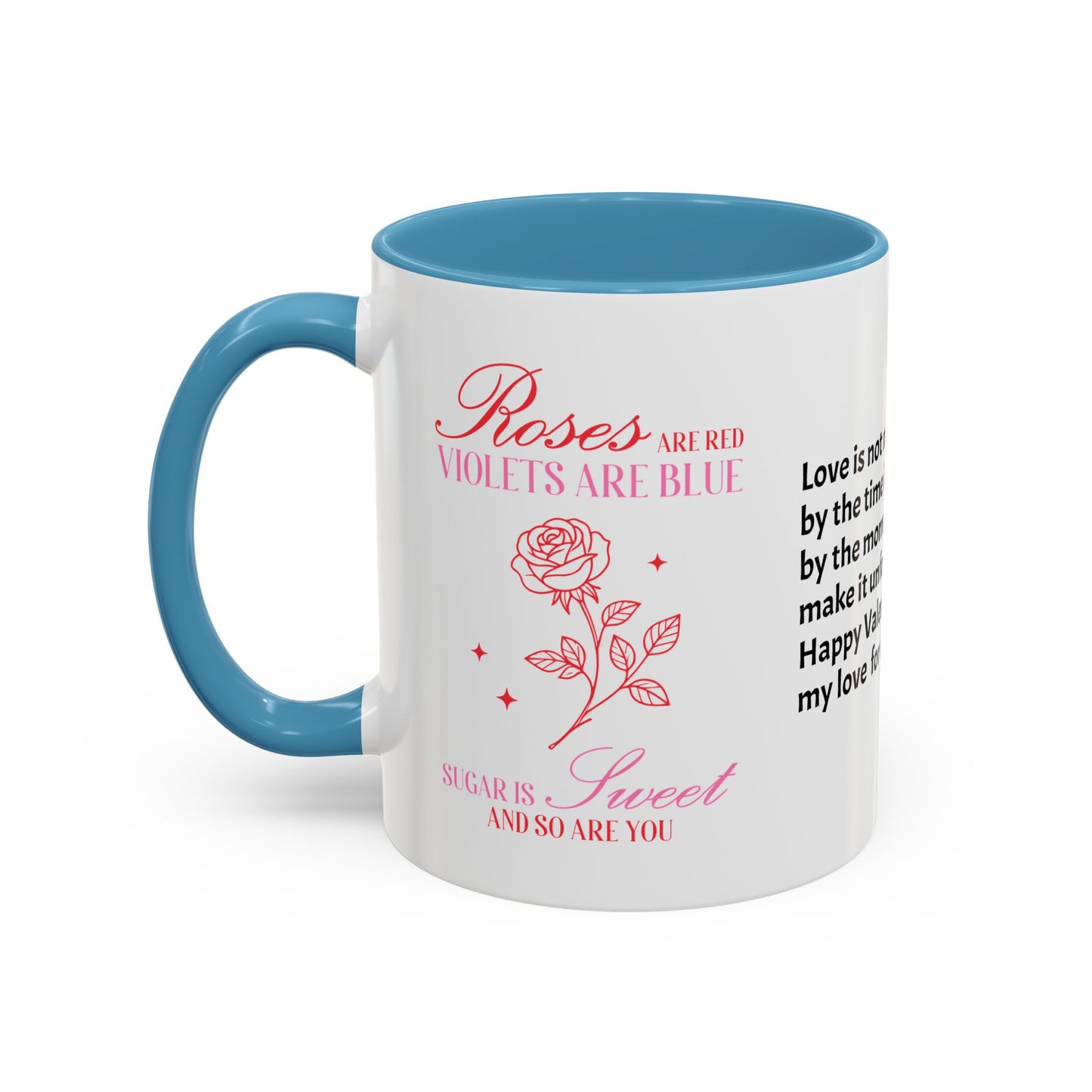 Couples’ Coffee Mug – Valentine’s Day Accent Design 11oz, 15oz