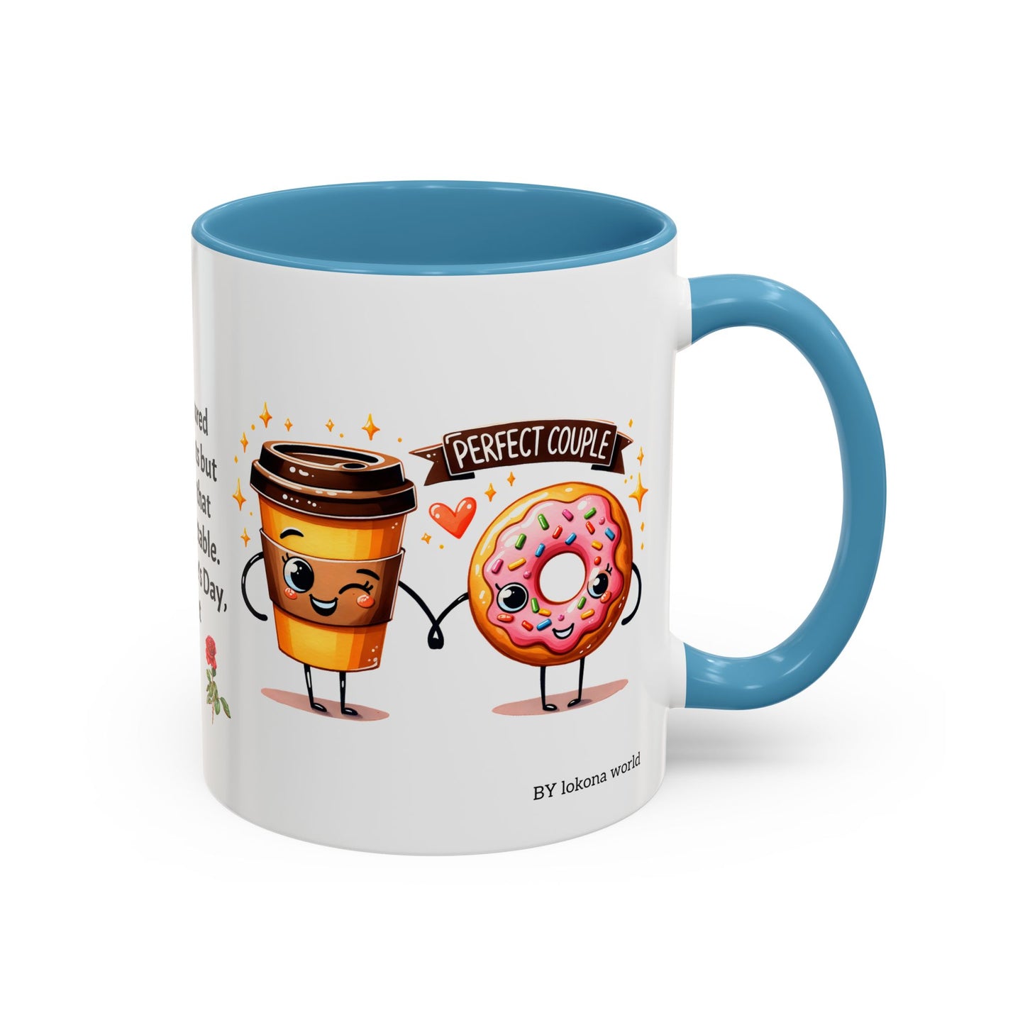 Couples’ Coffee Mug – Valentine’s Day Accent Design 11oz, 15oz