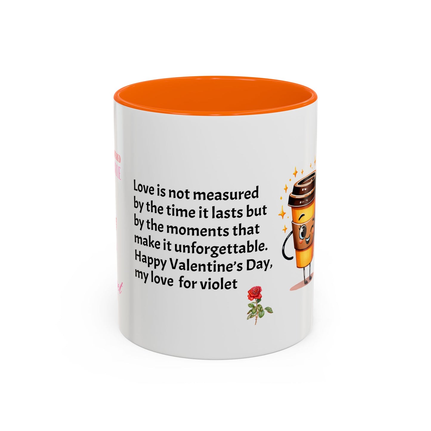 Couples’ Coffee Mug – Valentine’s Day Accent Design 11oz, 15oz