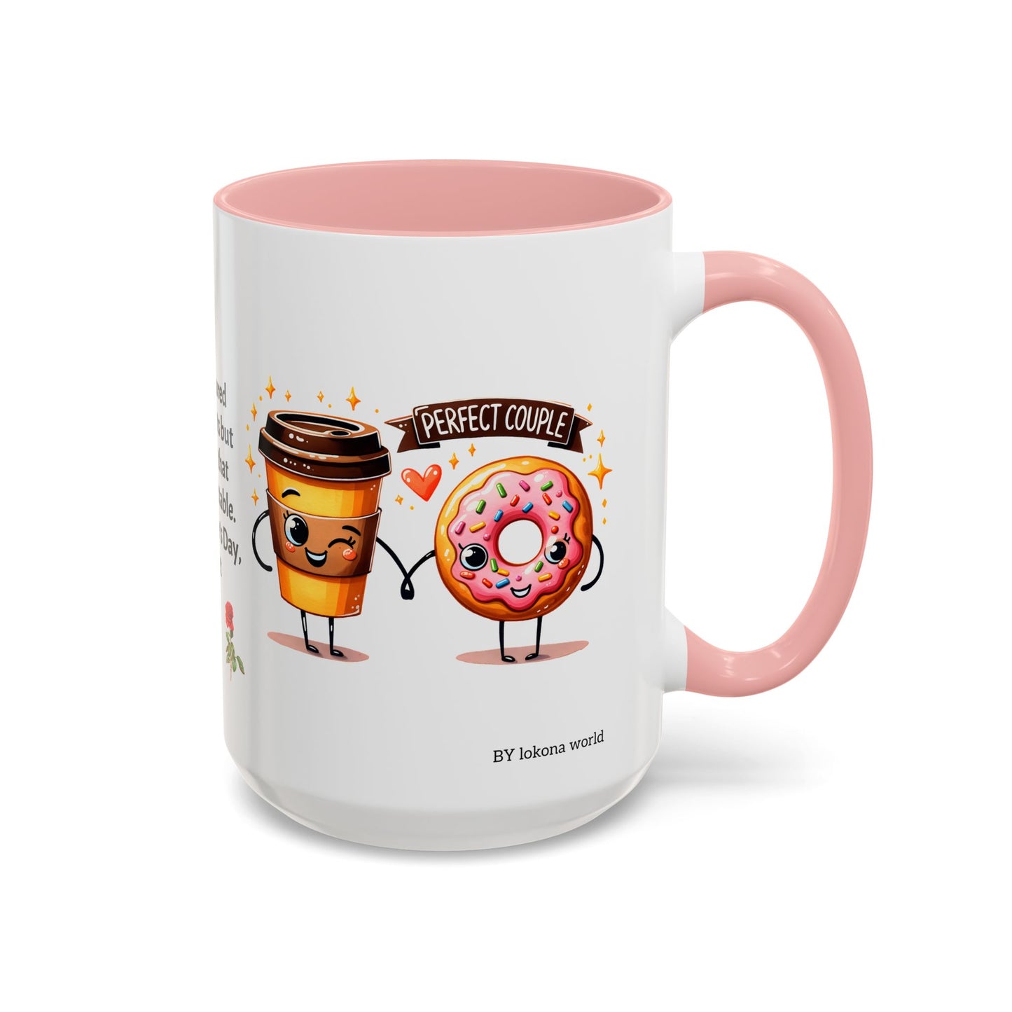 Couples’ Coffee Mug – Valentine’s Day Accent Design 11oz, 15oz