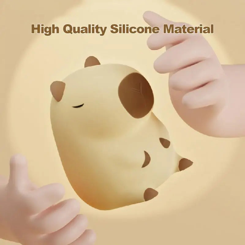 Cute capybara LED night light perfect for bedroom and nursery décor