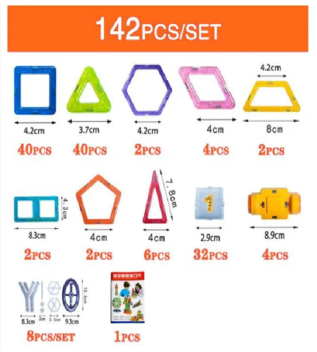 Magnetic Building Blocks β Creative STEM Toy for Kids, Educational 3D Construction Set