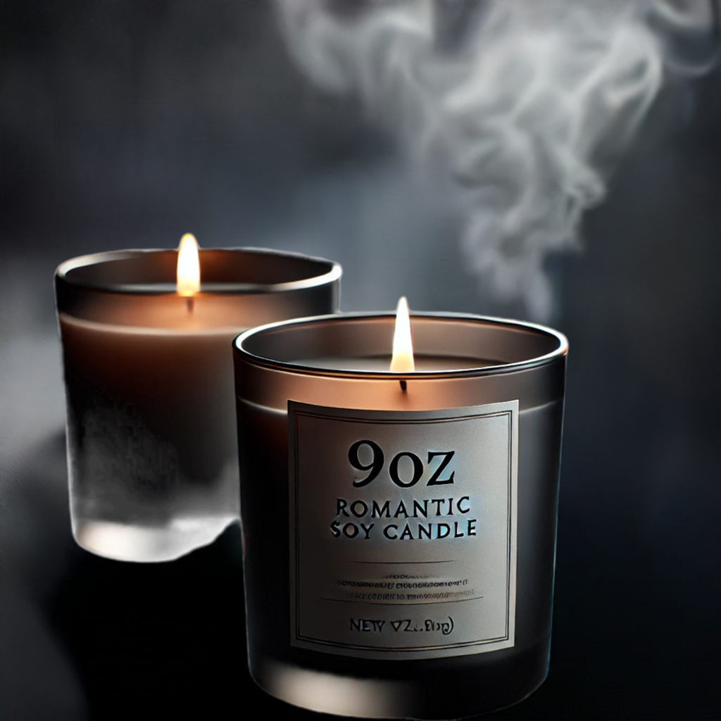 Romantic Soy Candle, 9oz - Perfect for Date Nights & Self-Care