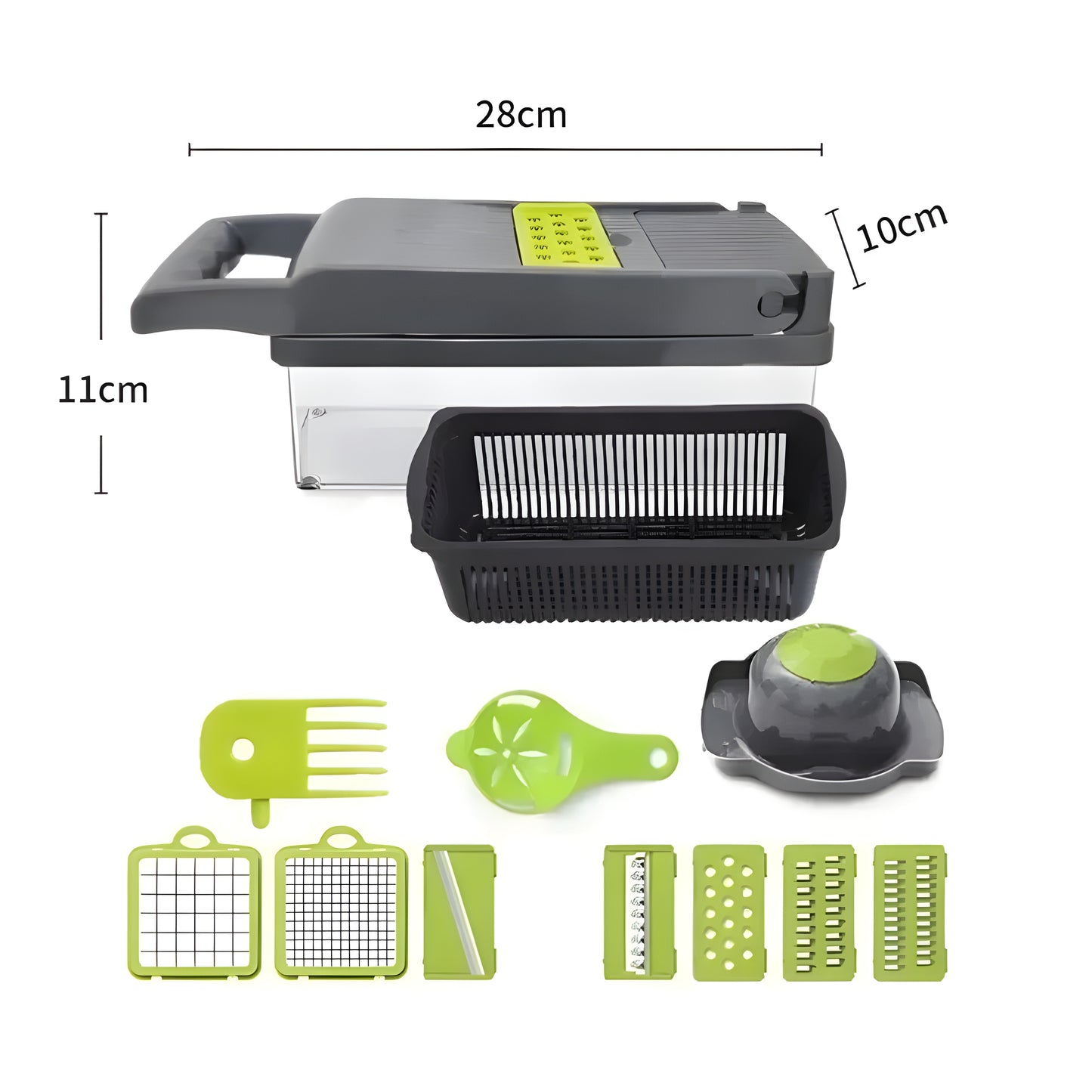 ChopPerfect™ vegetable chopper with large container for mess-free cooking