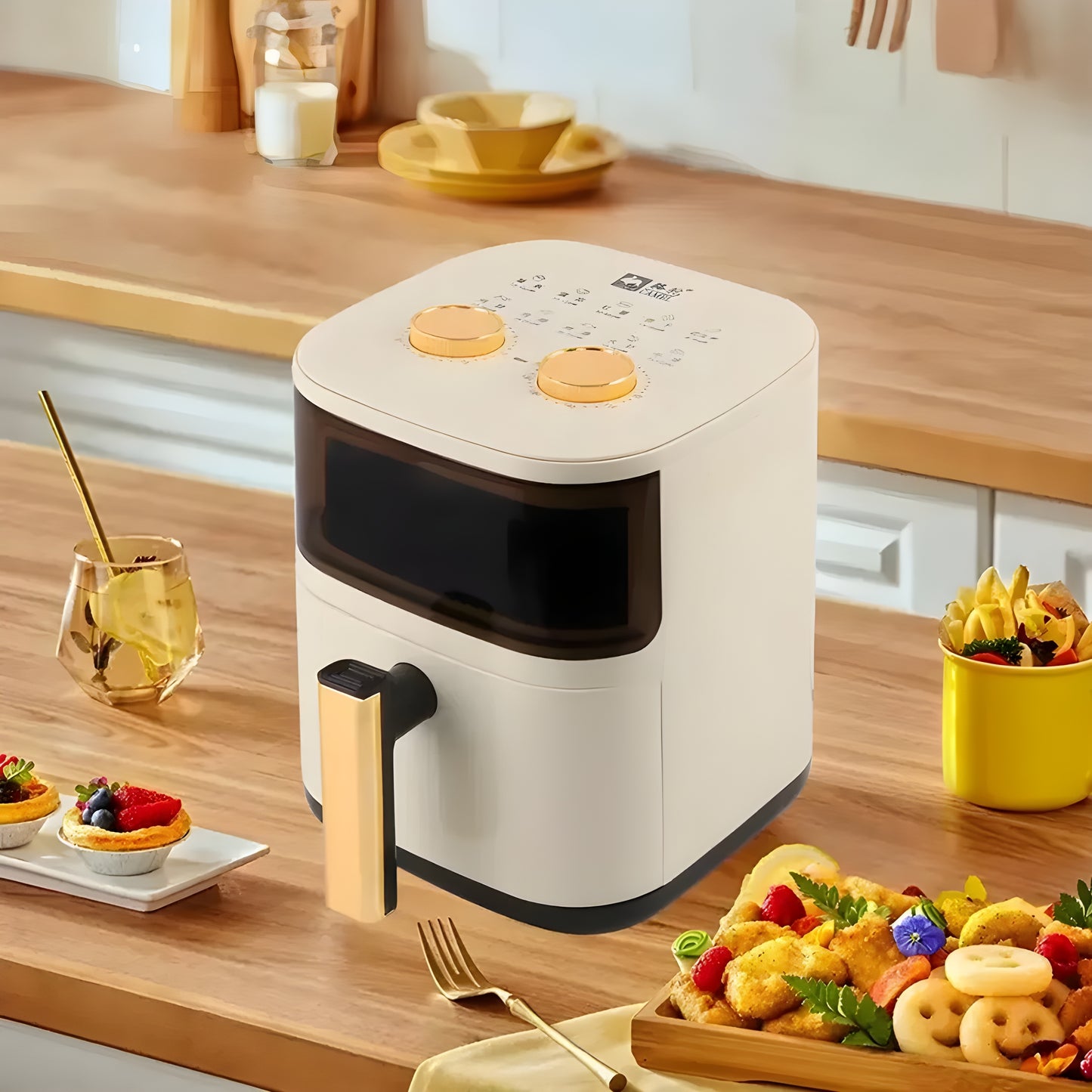 Smart air fryer with advanced heating technology for crispy results