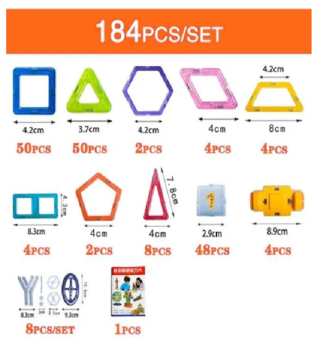 Magnetic Building Blocks β Creative STEM Toy for Kids, Educational 3D Construction Set