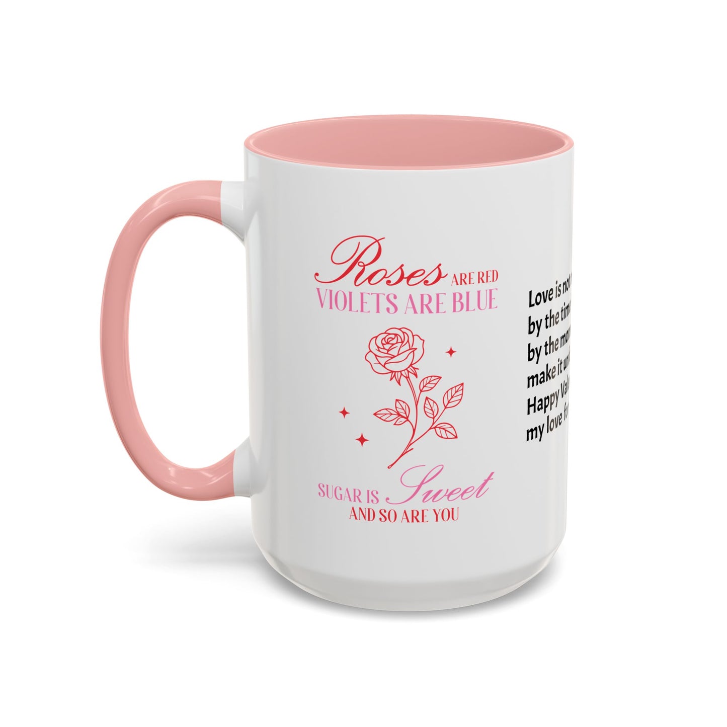 Couples’ Coffee Mug – Valentine’s Day Accent Design 11oz, 15oz