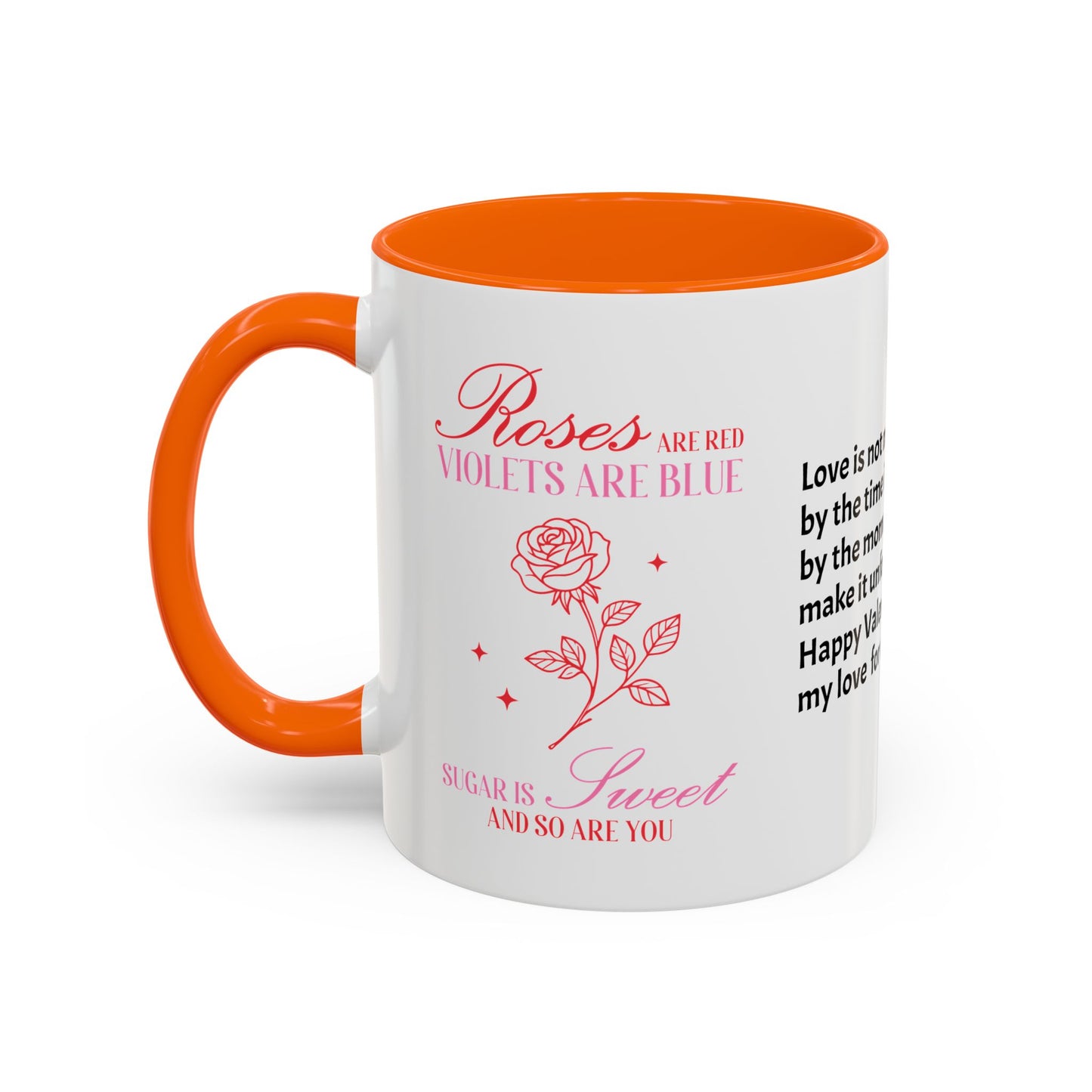 Couples’ Coffee Mug – Valentine’s Day Accent Design 11oz, 15oz