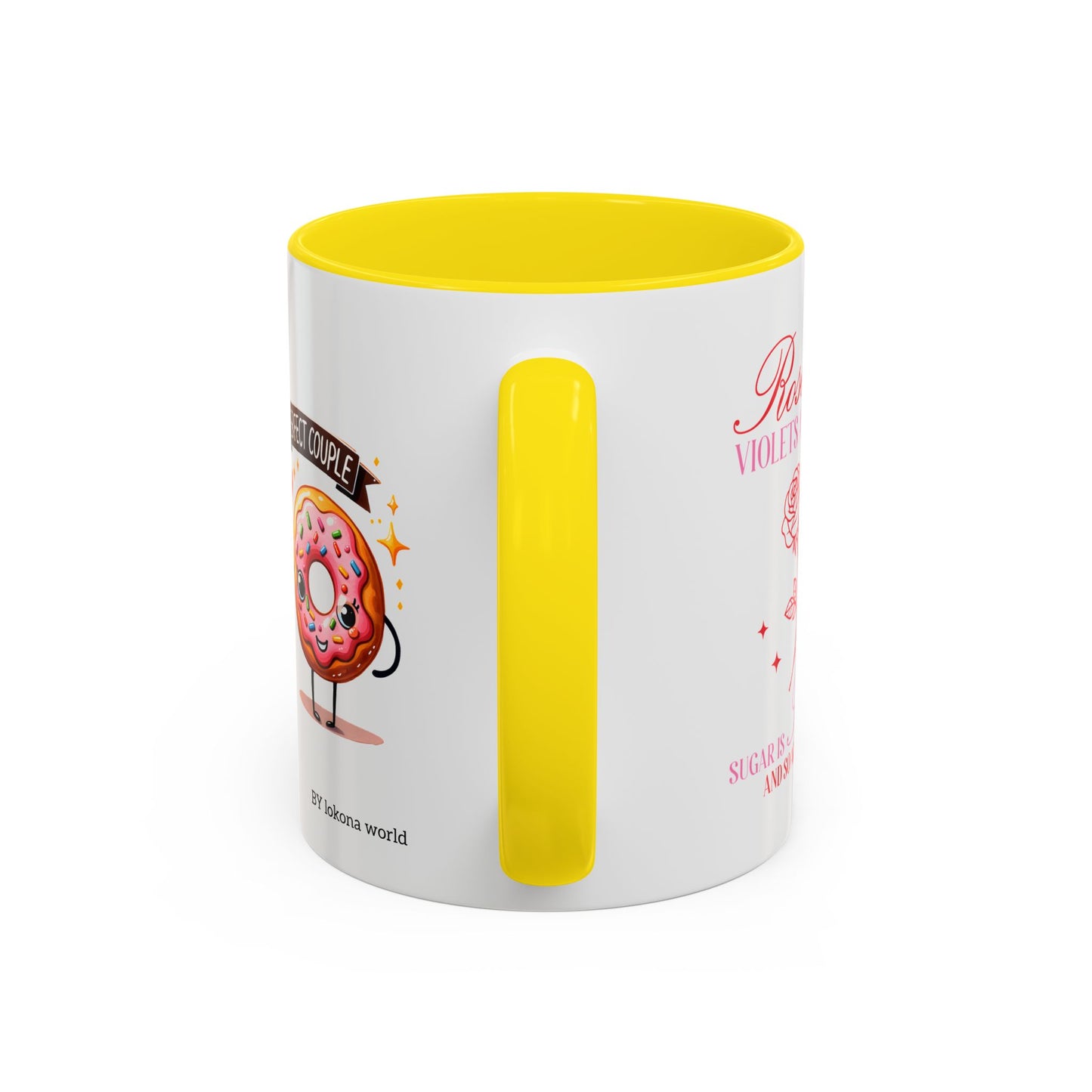 Couples’ Coffee Mug – Valentine’s Day Accent Design 11oz, 15oz
