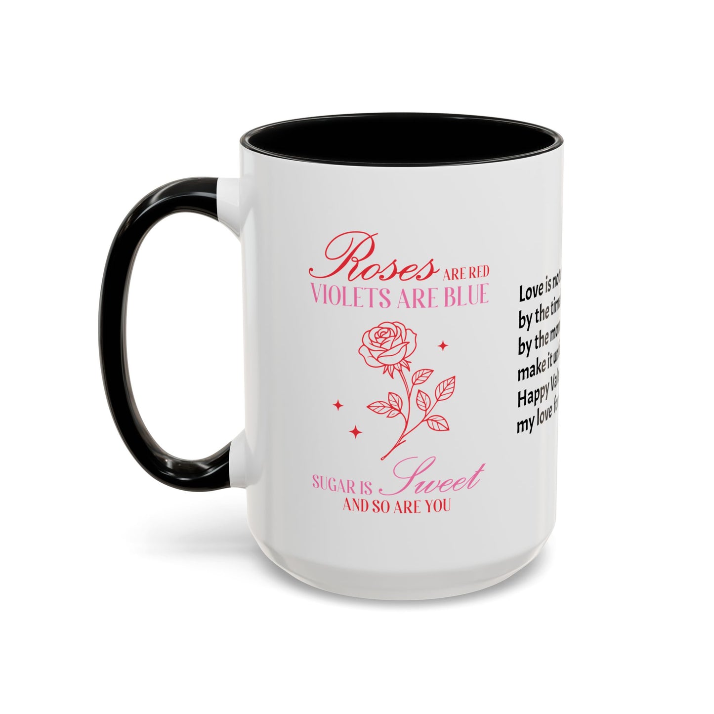 Couples’ Coffee Mug – Valentine’s Day Accent Design 11oz, 15oz