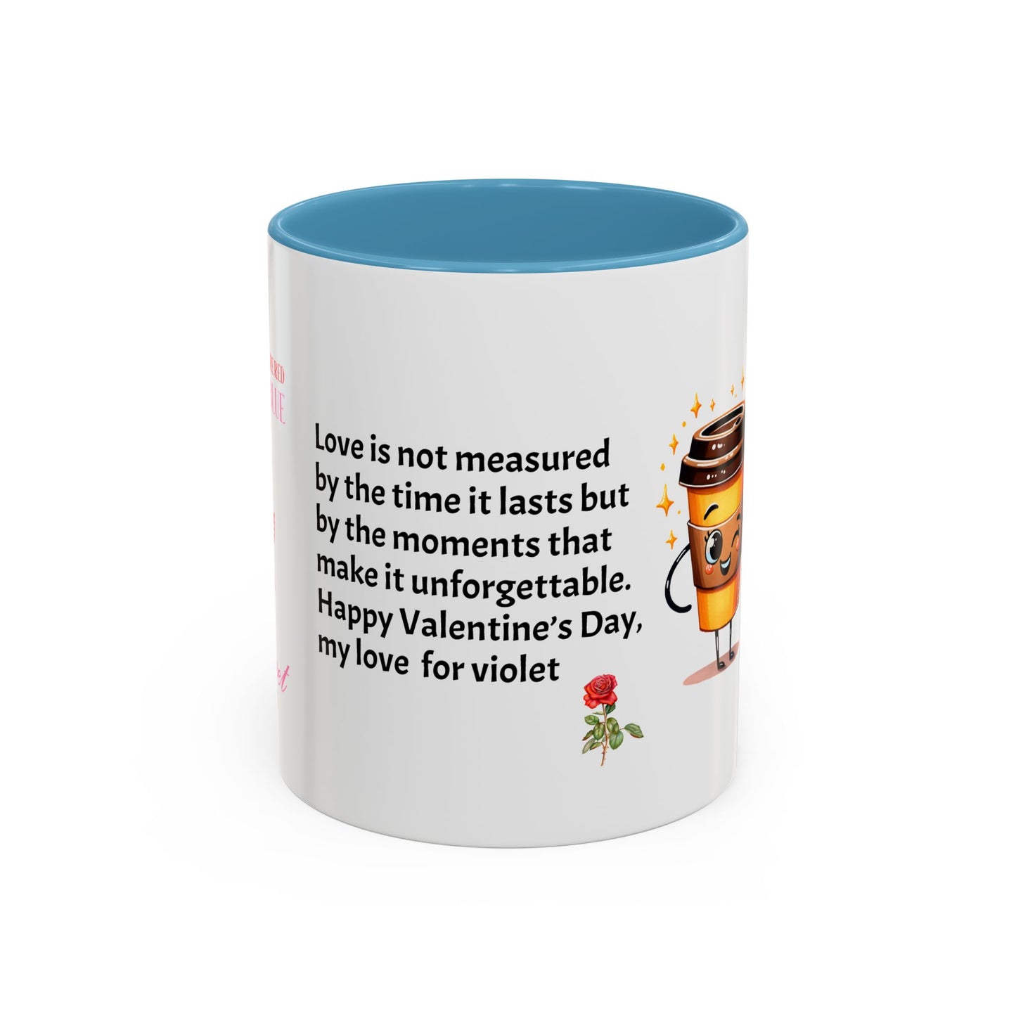 Couples’ Coffee Mug – Valentine’s Day Accent Design 11oz, 15oz