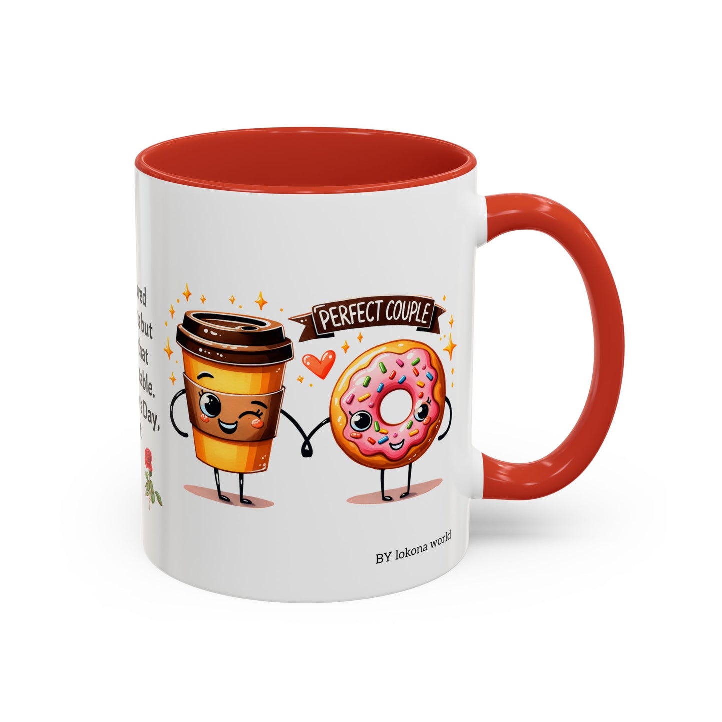 Couples’ Coffee Mug – Valentine’s Day Accent Design 11oz, 15oz