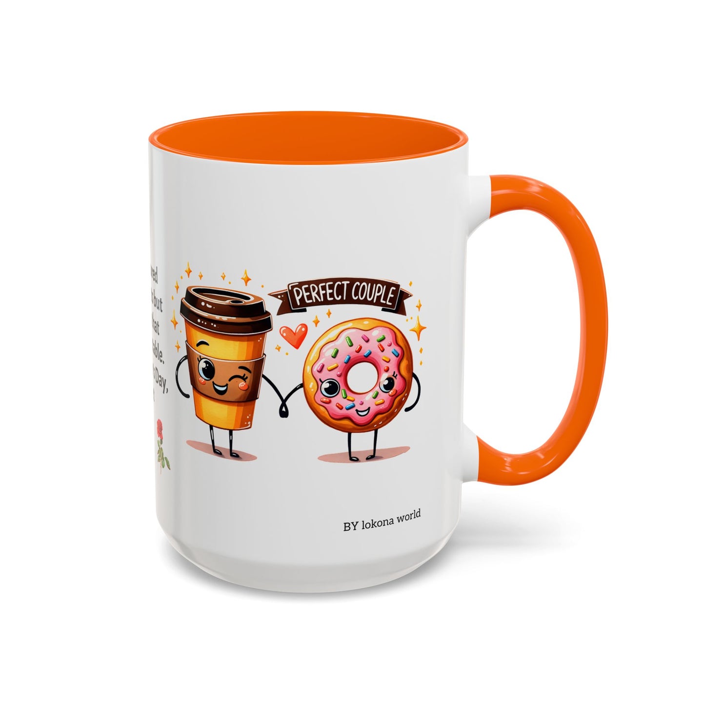 Couples’ Coffee Mug – Valentine’s Day Accent Design 11oz, 15oz