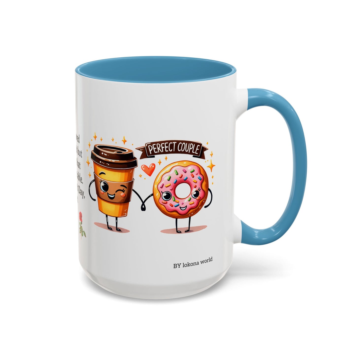 Couples’ Coffee Mug – Valentine’s Day Accent Design 11oz, 15oz