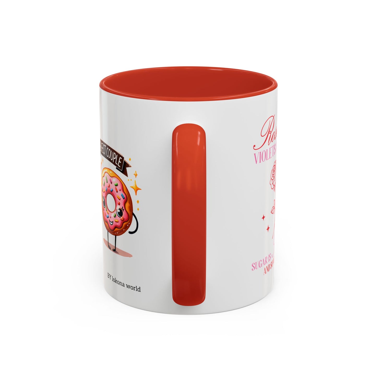 Couples’ Coffee Mug – Valentine’s Day Accent Design 11oz, 15oz
