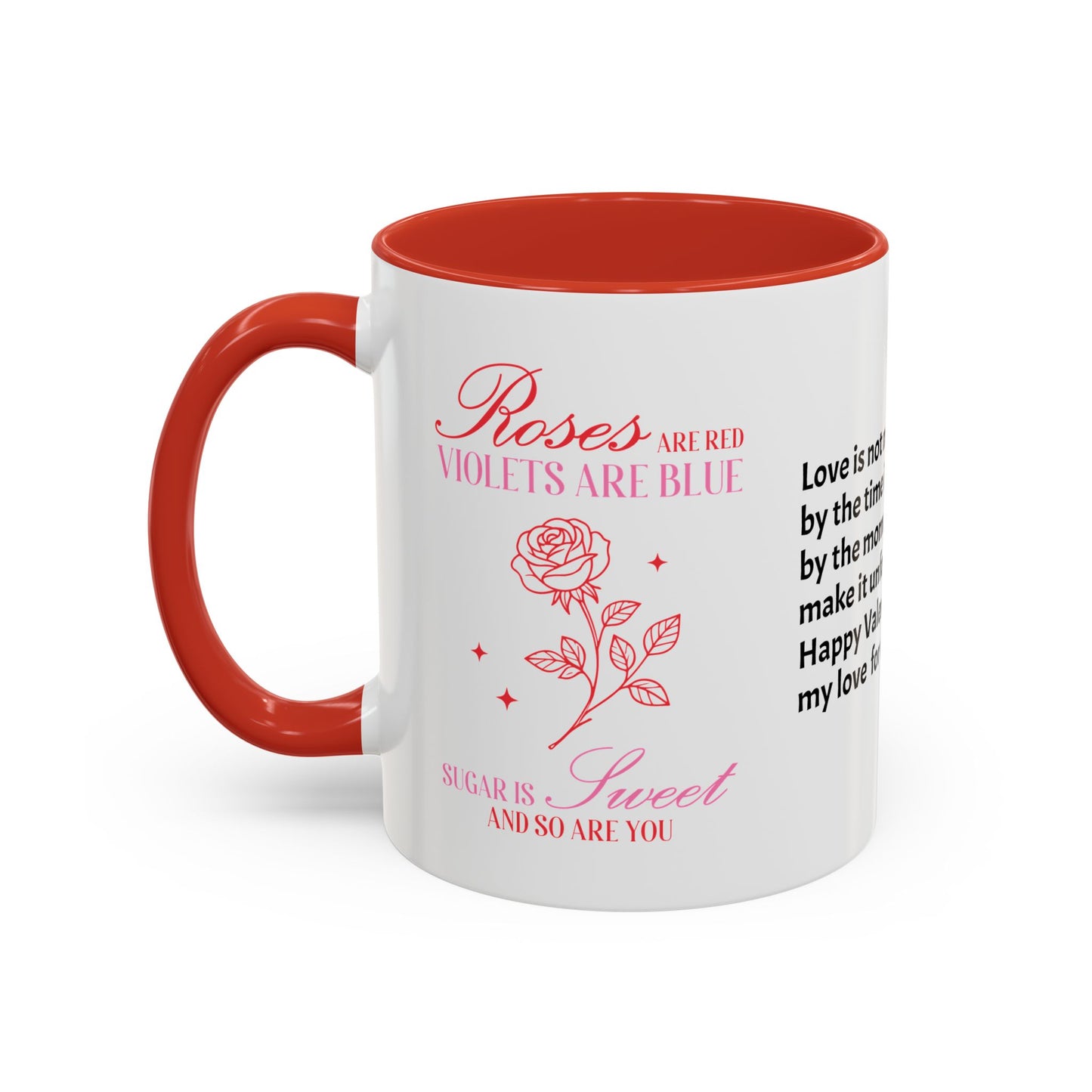 Couples’ Coffee Mug – Valentine’s Day Accent Design 11oz, 15oz