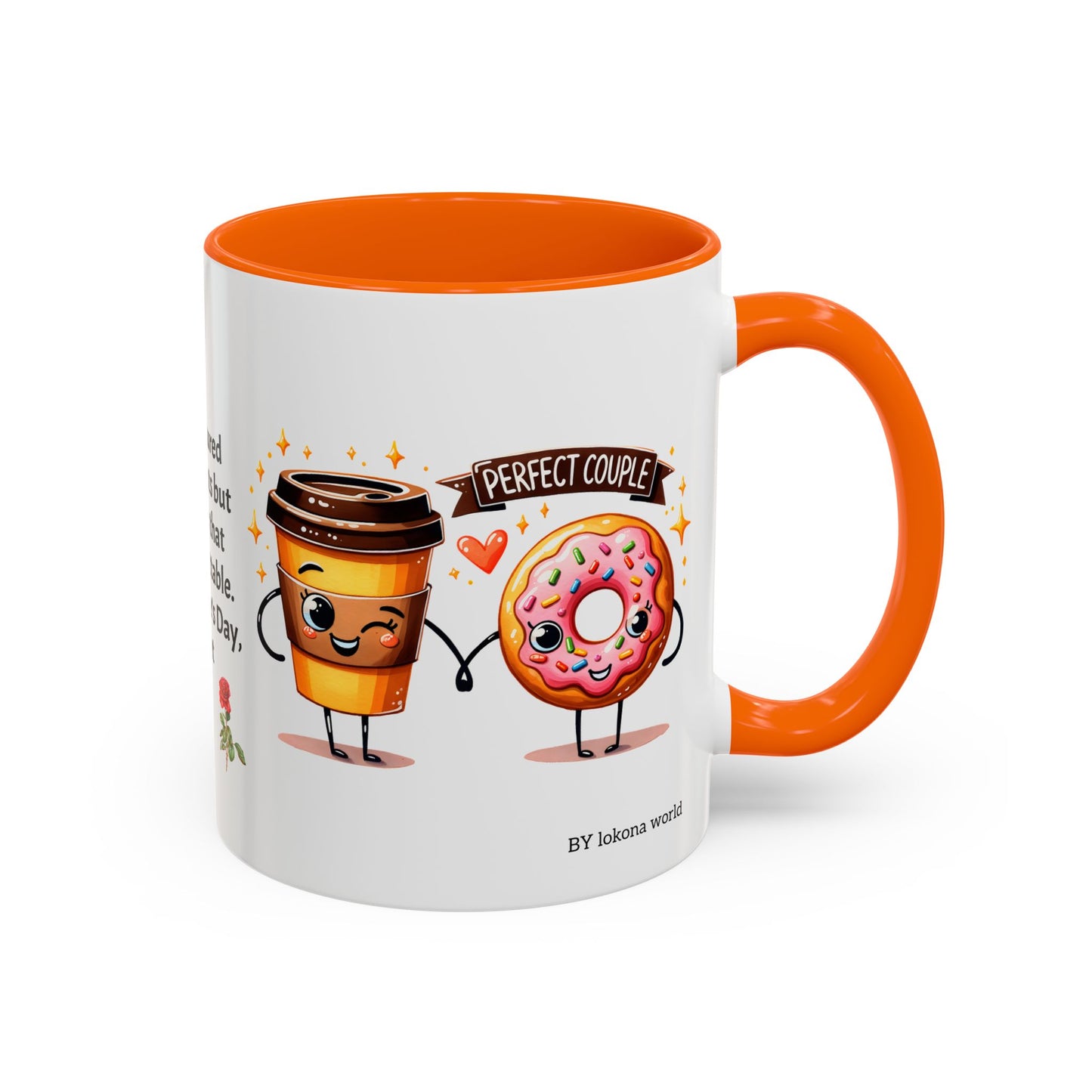 Couples’ Coffee Mug – Valentine’s Day Accent Design 11oz, 15oz