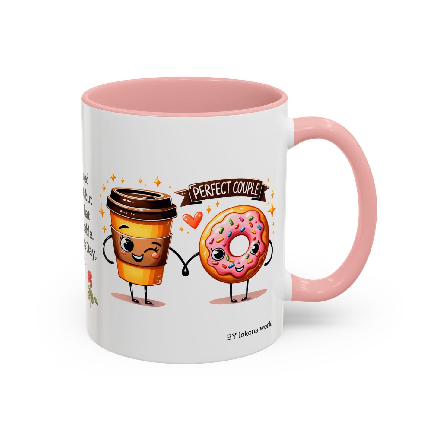 Couples’ Coffee Mug – Valentine’s Day Accent Design 11oz, 15oz