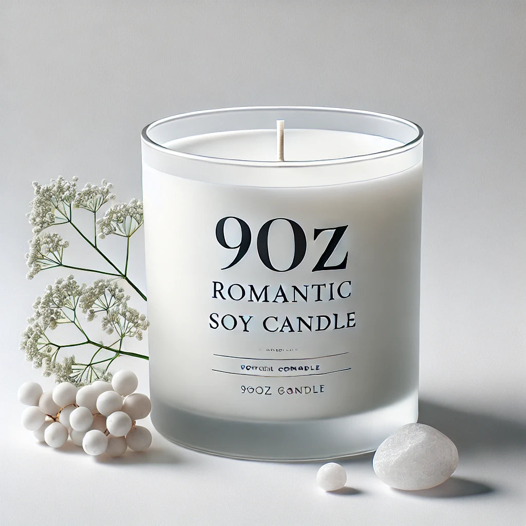 Romantic Soy Candle, 9oz - Perfect for Date Nights & Self-Care