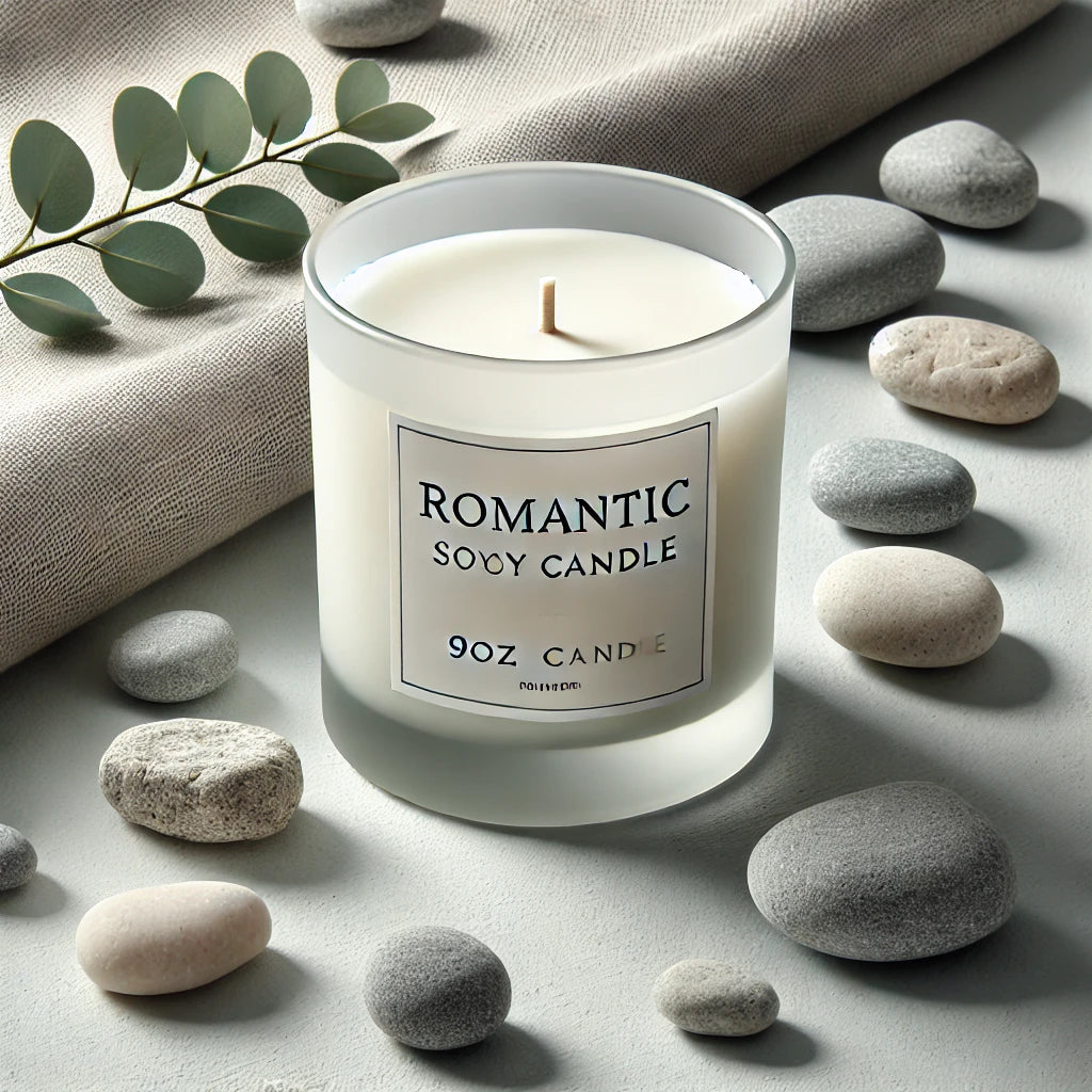 Romantic Soy Candle, 9oz - Perfect for Date Nights & Self-Care