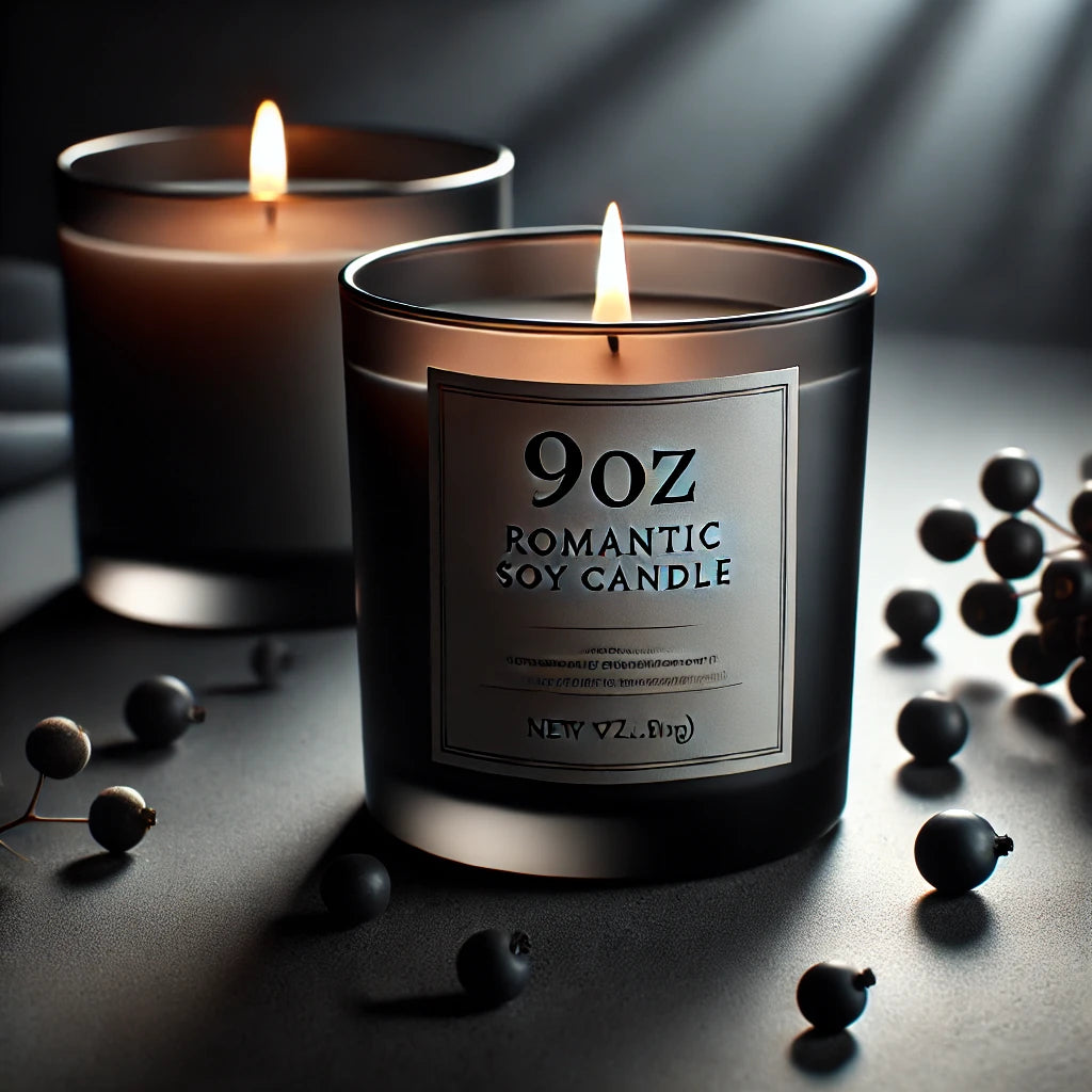 Romantic Soy Candle, 9oz - Perfect for Date Nights & Self-Care