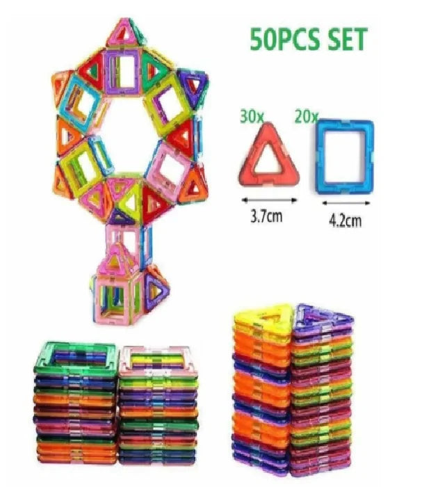 Magnetic Building Blocks – Creative STEM Toy for Kids, Educational 3D Construction Set