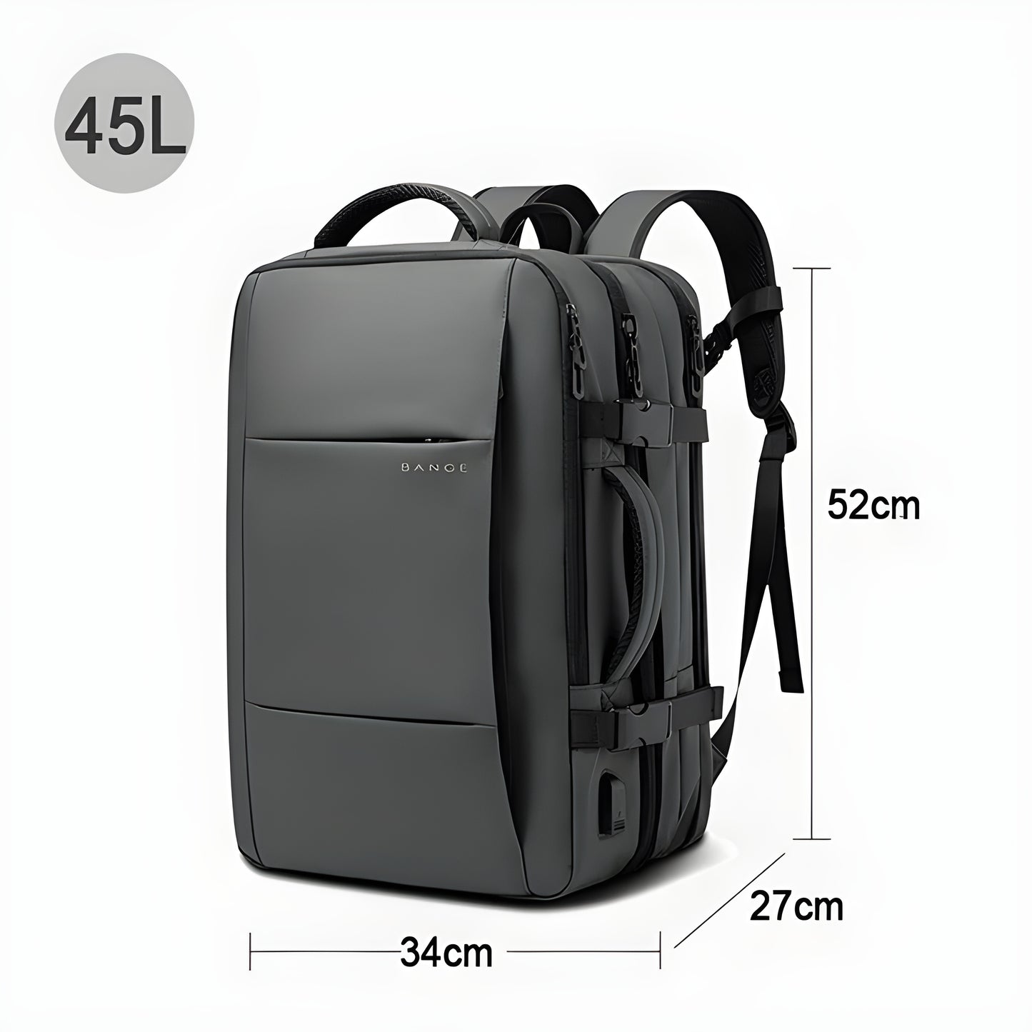 TSA-approved carry-on backpack designed for flights and work travel.