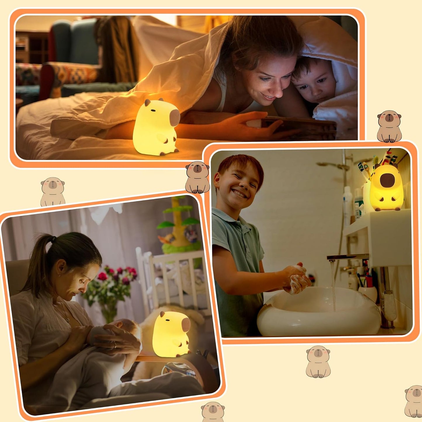 Capybara lamp packaged as a perfect gift for kids and animal lovers