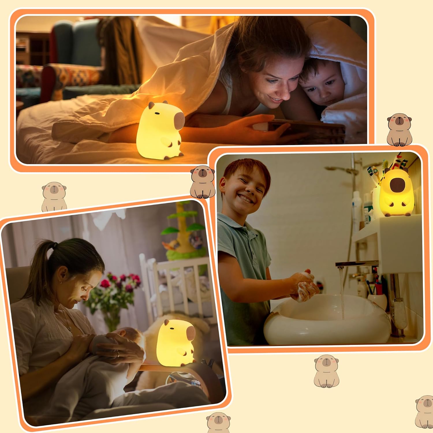 Capybara lamp packaged as a perfect gift for kids and animal lovers