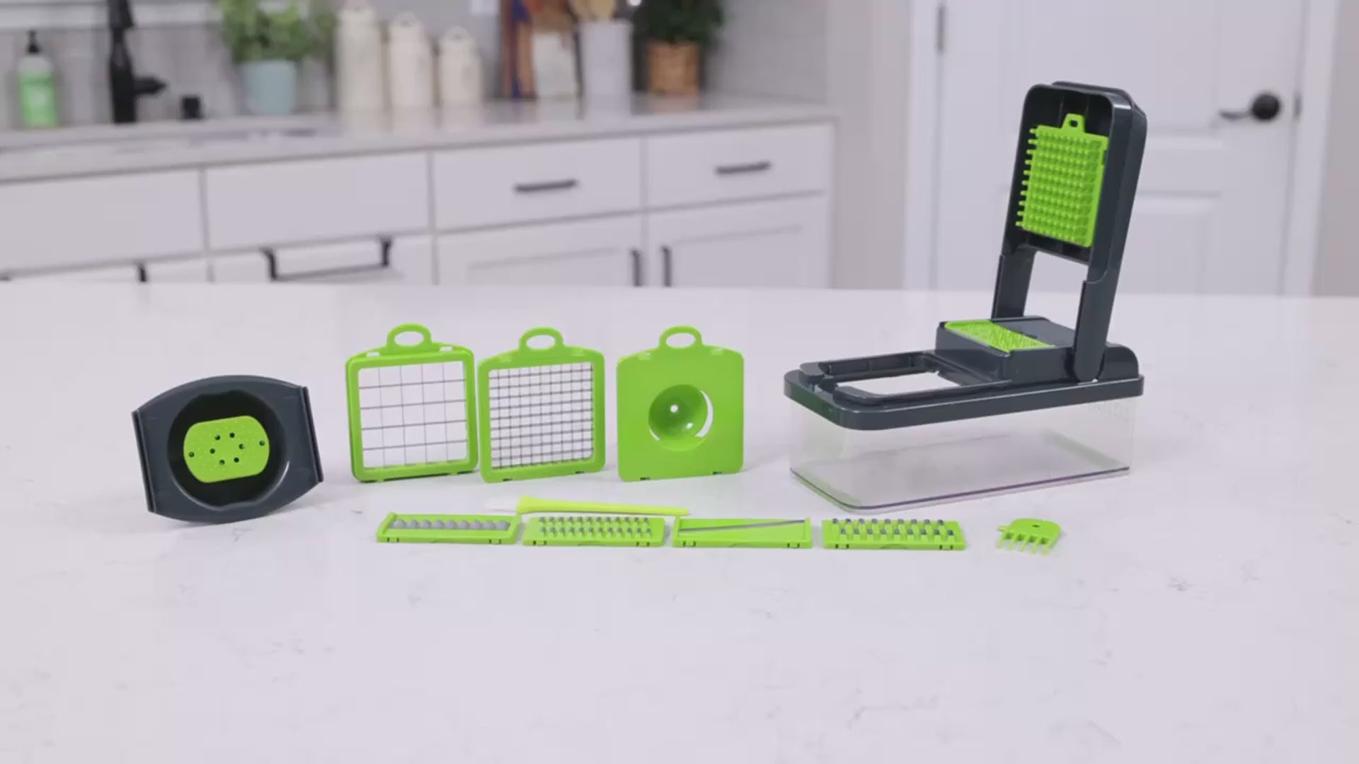 ChopPerfect™ vegetable chopper with interchangeable blades