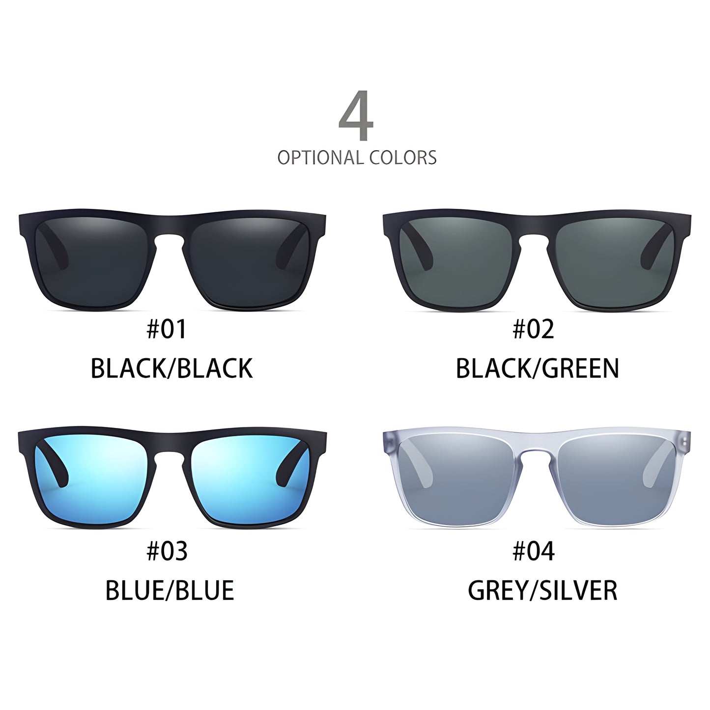 Trendy retro square sunglasses that complement any casual outfit