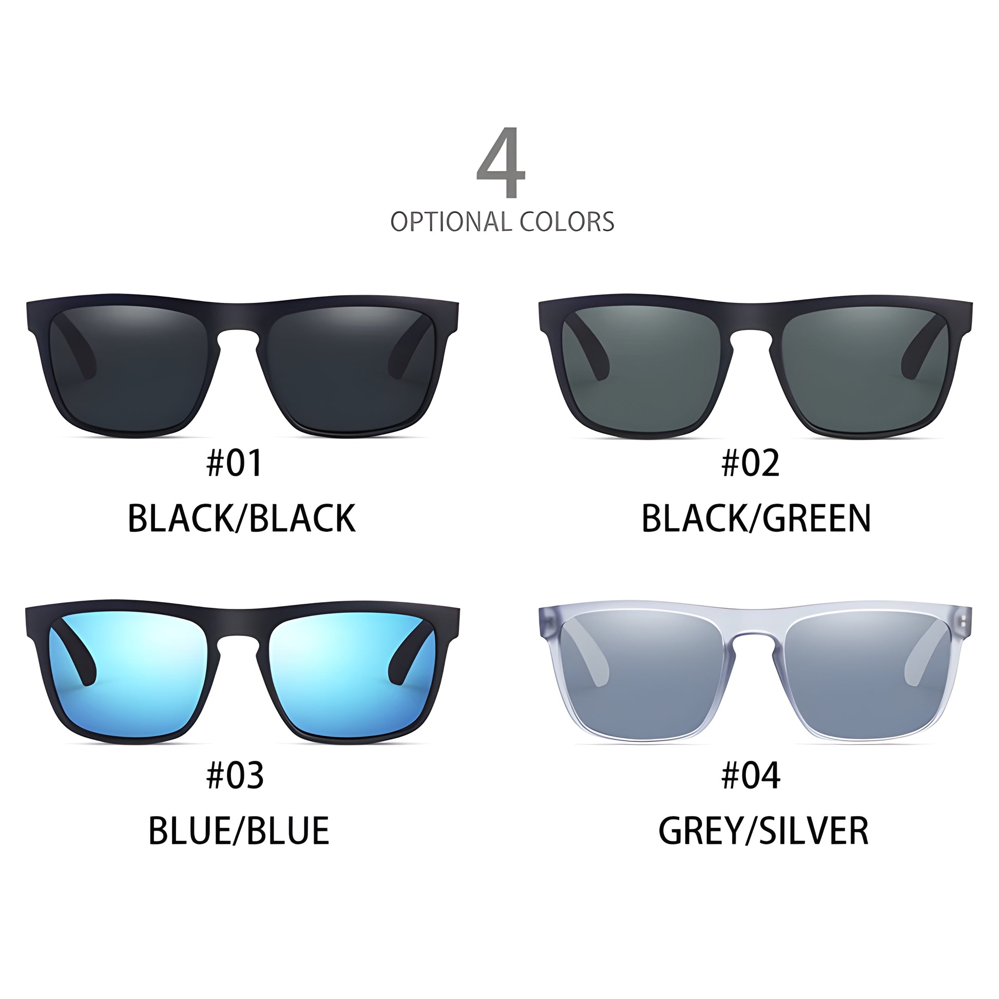 Trendy retro square sunglasses that complement any casual outfit