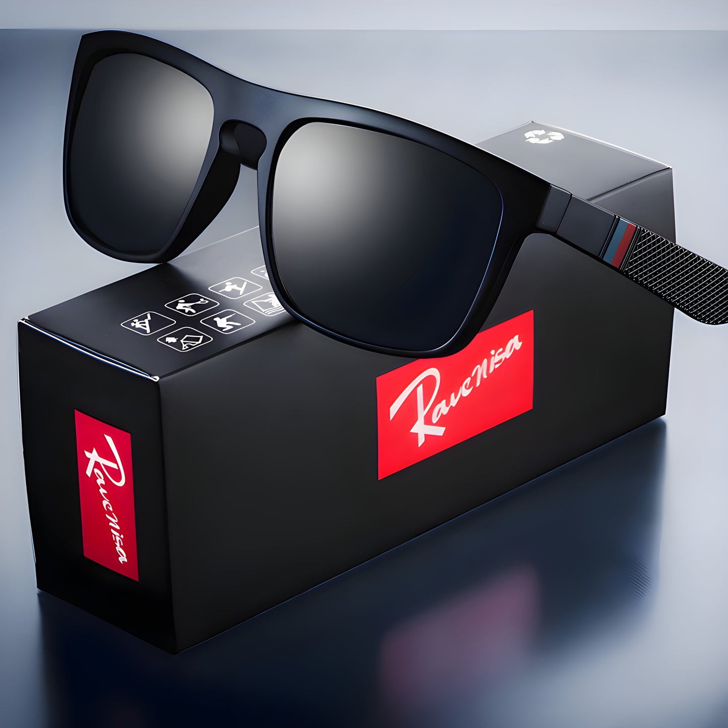 Vintage polarized sunglasses with UV400 protection for men and women.