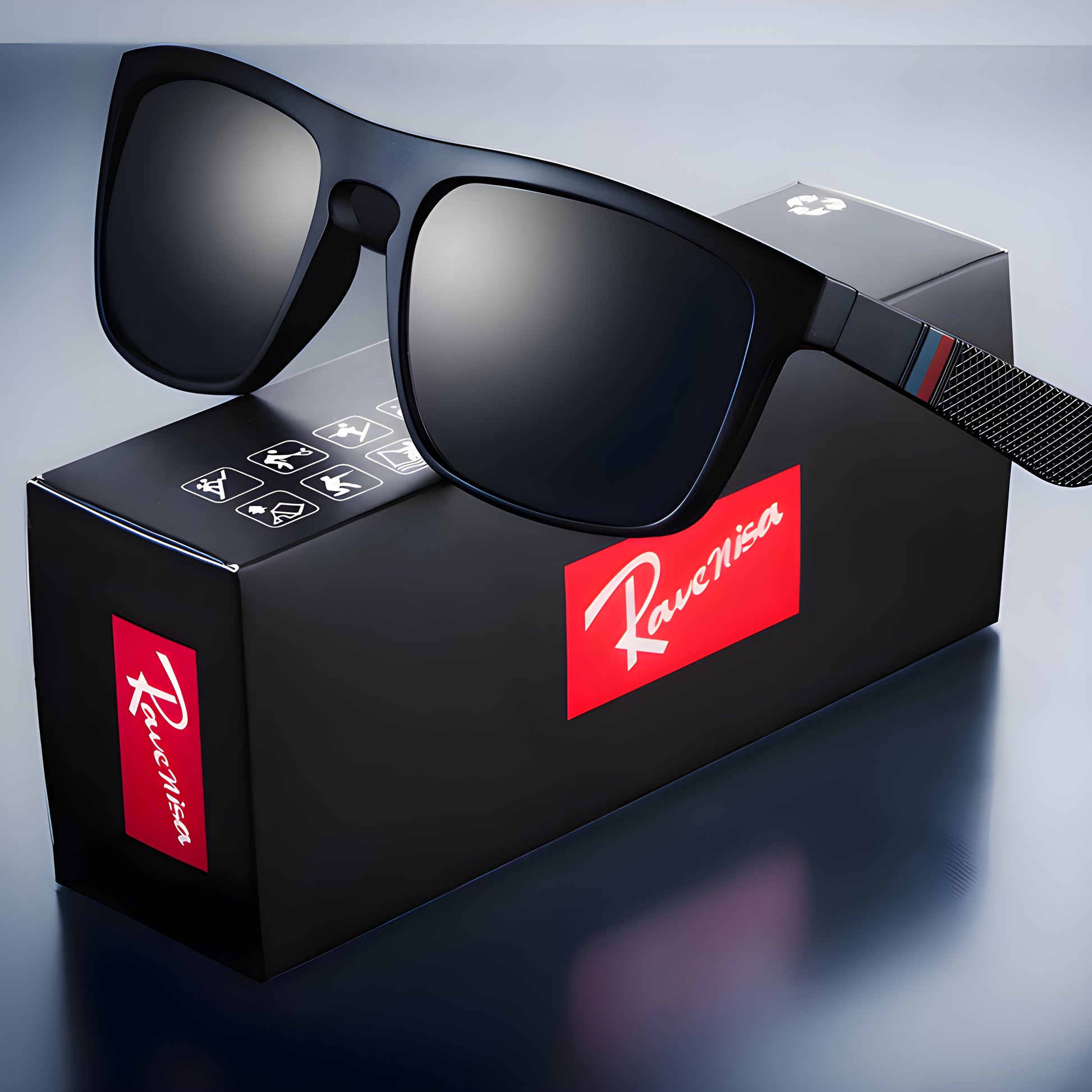 Vintage polarized sunglasses with UV400 protection for men and women.